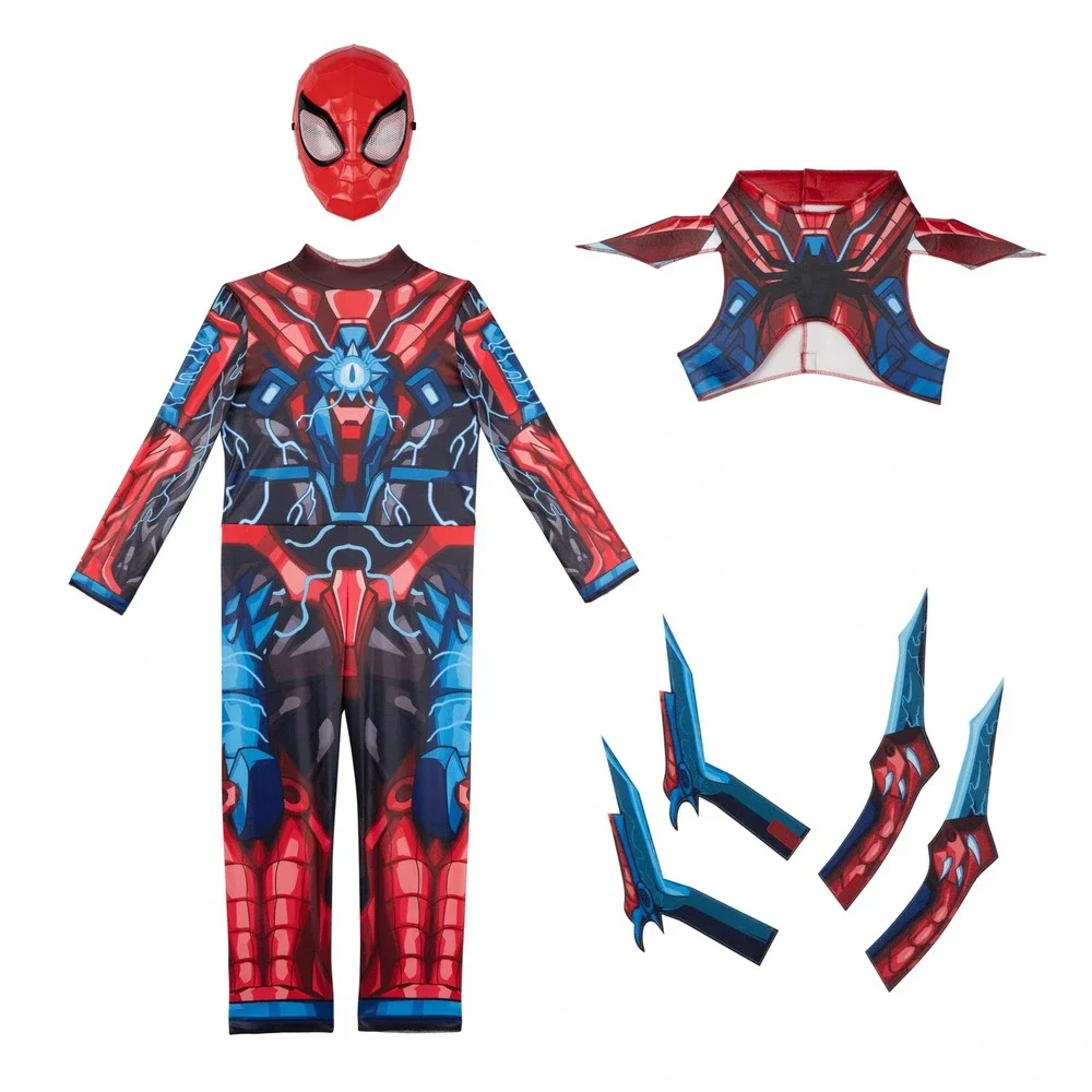 Marvel Spider-Man Mech Strike Costume Kids Large 10-12 Jazwares